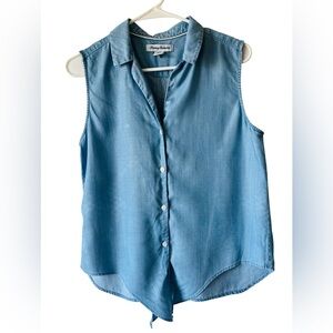 Tommy Bahama front tie top, small. Tencel